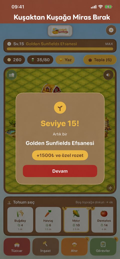 Seviye atlama kutlaması